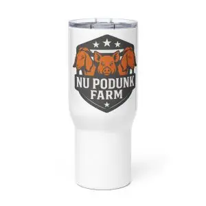 Travel mug with a handle